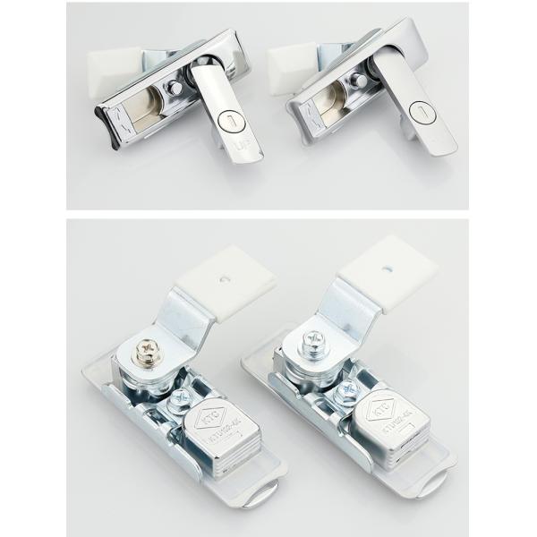 Zinc Alloy Chrome Plated Swing Handle Lock Customized Size With Key