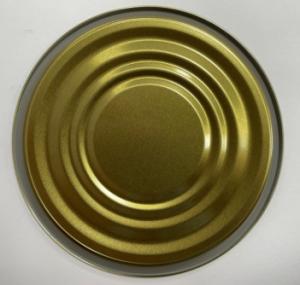 China Silver Gold Organosol Paste Tinplate Metal Cans Lid Bottom Cover Tin Lid factory