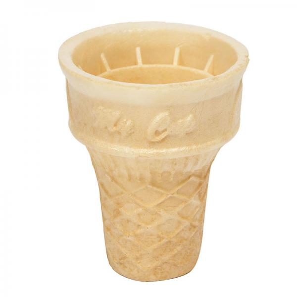 China 72mm Length Custom Wafer Cones , Cool Ice Cream Sugar Cone factory