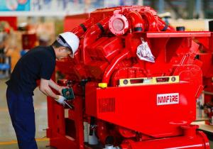 China Red FM Approval 300 Hp Diesel Water Pump Engine Used In The Firefighting on sale