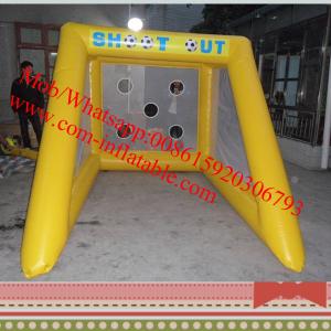 China inflatable penalty shootout football game inflatable football goal inflatable soccer goals factory