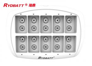 China RYDBATT 10 Slot 6F22 Li Ion Battery Charger / Li Ion LED Smart 9v Lithium Ion Battery Charger on sale