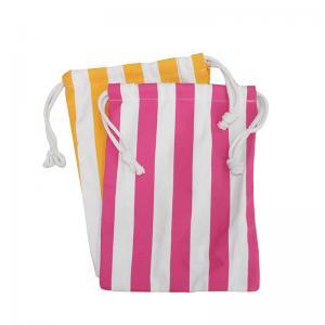 China Microfiber Yellow White Pink Striped Beach Towel 300gsm factory