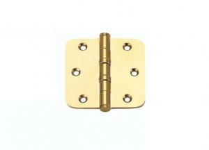 China Pure Brass Flat Cabinet Door Hinges With Round Corner And Ball Bearing 3/4Commercial heavy duty door hinge factory