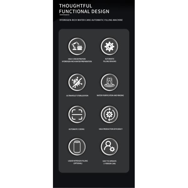 Anti Aging Multi Function Smart Hydrogen Rich Water Cans Automatic Filling Machine