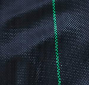 China Uv Stablizer Pp Woven Geotextile Agriculture Plastic Ground Cover Mat Black 70-100gsm factory
