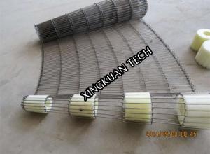 China Flat Flex Belt Conveyor Belt Wire Mesh 90 Degree 180 Degree Angles Curved Ladder on sale