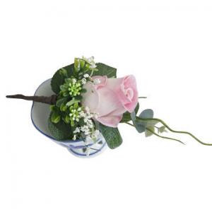China Artificial Decoration Flower Brooch, Rose factory