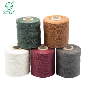 China UV Protect 150D/16 400g Leather Shoe Sewing Waxed Flat Wax Cord Polyester Braided Thread factory