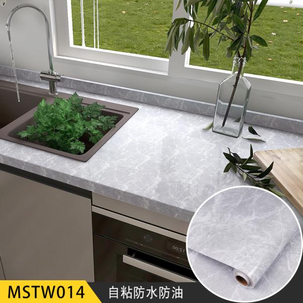Wallpapers Marble PVC Film Kitchen Cabinet Wallpaper Waterproof Self Adhesive Wall Coating for Counter Top Marble