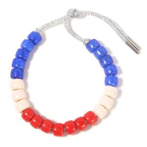 China KC Jewelry Forte Beads Bracelet , USA Red White And Blue Beaded Bracelets on sale