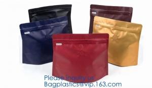 China Biodegradable Foil Square Bottom Gusseted Bag, Flat Bottom Gusset Coffee Bag with Degassing Valve,gusset packaging bag f on sale
