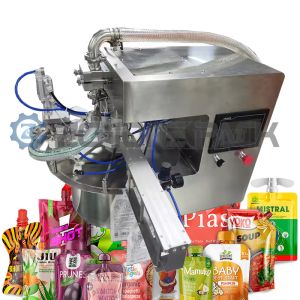 Desktop Turntable Filling And Capping Machine Nozzle Bag Small Packaging Machine