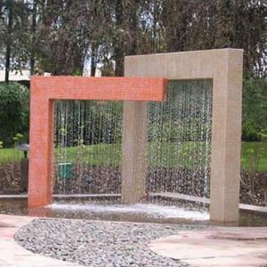 China Garden Home Decor Corten Steel Water Fountain Electric For Landscape Architects factory