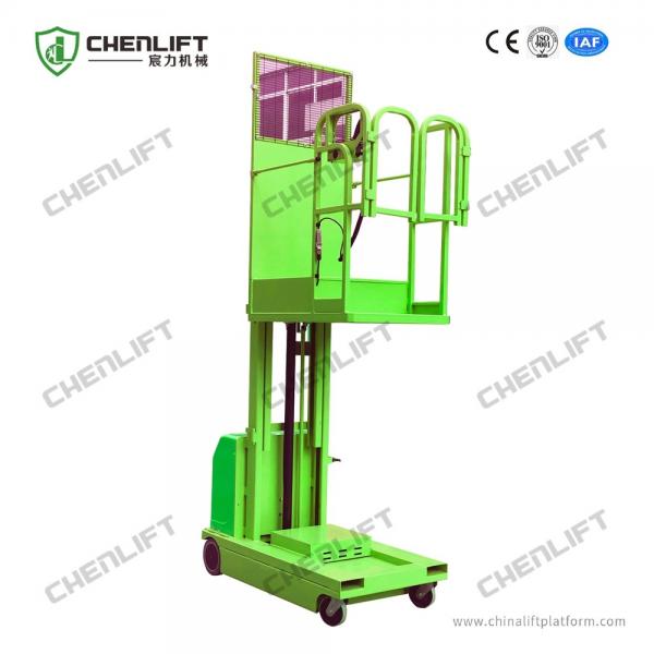 China 4.5m Self Propelled Electric Order Picker Stacker For Materials Picking And Handling factory