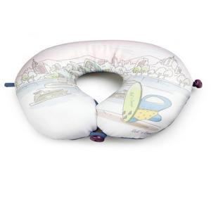 China Custom print beads cushion,spandex travel pillow,airplane u shape elastic pillow factory