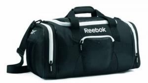 China polyester 21 Duffel Travel Gym Sport Bag - Black / White New travel shoes bag on sale