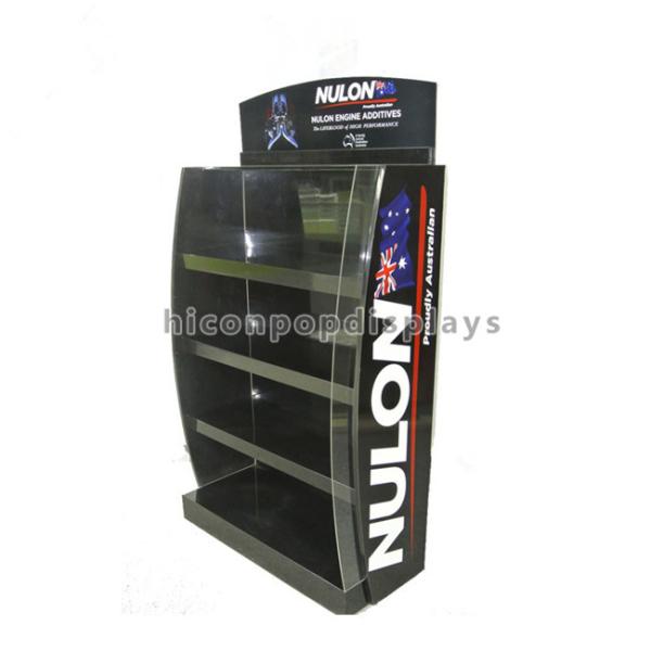 4-Layer Engine Oil Metal Display Racks Automotive Products Motor Oil Display Shelf
