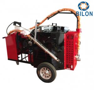 China 2KW Concrete And Asphalt Crack Sealer Machine Hand Push Type Red Color factory