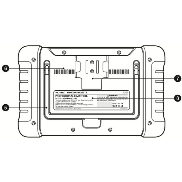 Autel MaxiCOM MK808TS MK808Z-TS Auto TPMS Relearn Tool Universal Tire Sensor Activation Pressure Monitor Reset Scanner