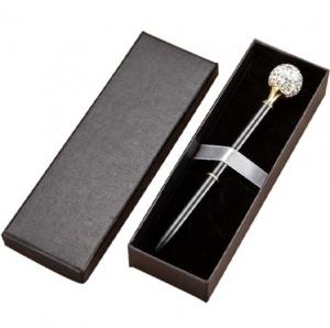 China Luxury Black Two Piece Rigid Box Jewelry CMYK PMS Pen Packaging Box factory