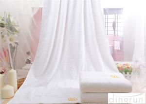 China Solid Color Custom Embroidered Bath Towels For Hotel 70*140cm on sale