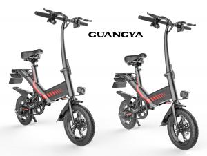 China Digital Odometer Foldable Electric Bicycle Max Speed 25KM/H 12 Inch Pneumatic Tire on sale