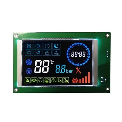VA LCD Segment Display Module Chip On Board Color Icons 5.0V High Contrast LCD