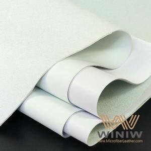China White Color PU Microfiber for Nursing Shoes factory