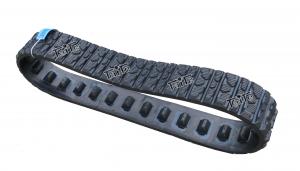 China Less Vibration Continuous Rubber Track For Mini Diggers Unique Treadbar Pattern on sale