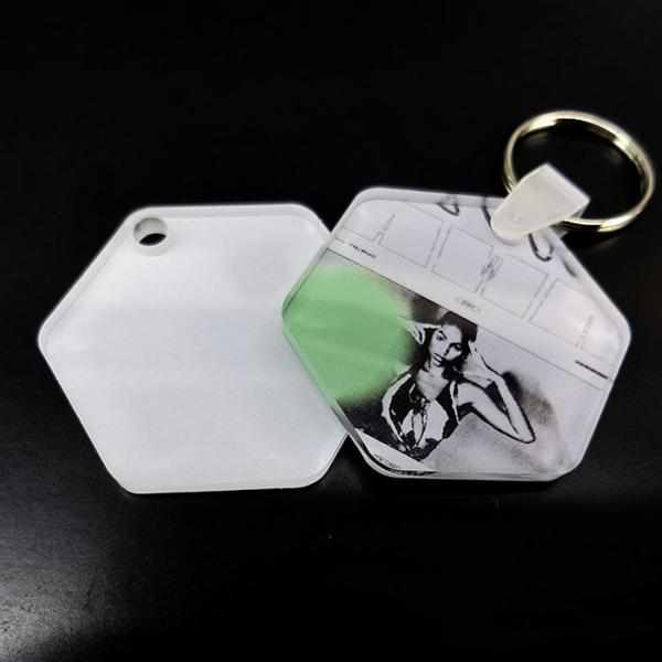 Custom Blank Sublimation Acrylic Keychain For Sublimation Printing