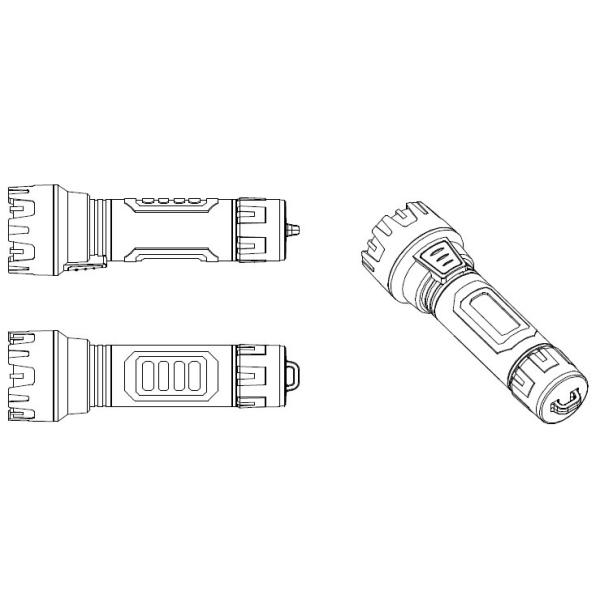 300lm 15° 300M High Power LED Torch Light For Rescuing