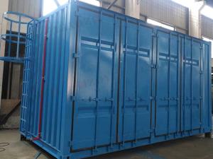 China Blue Containerized Water Treatment Empty Containerized Ro Plant factory