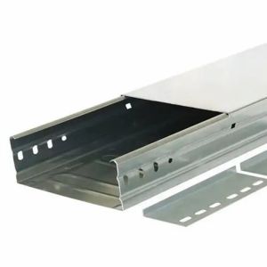 China Rectangular Long Span Cable Tray Steel Customized Width / Height factory