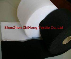 China Hot selling white/ black Brushed /napped loop fastener fabric on sale