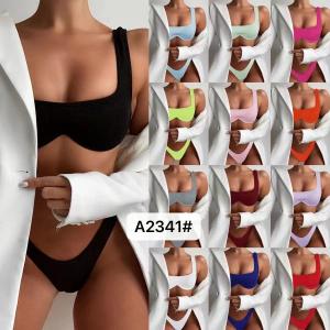 China Halter Bikini Style Sexy Women Swimsuit With Unique Design Durable Upf50 Waterproof In Stock The New Type on sale