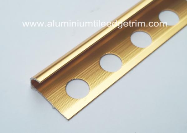 polished bronze aluminium tile trim 10mm