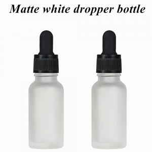 China 5ml Essential Oil Glass Dropper Bottle 100ml Frosted Tincture Bottles factory