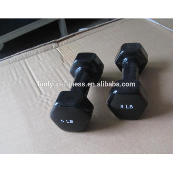 Hand Weights Vinyl Coated Dumbbells , Dumbbells For Women Pantone Number Color