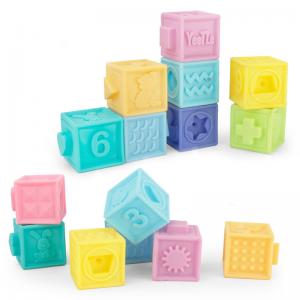 China Silicone Baby Toys Building Block For 0-12 Months Age Range Customized Color factory
