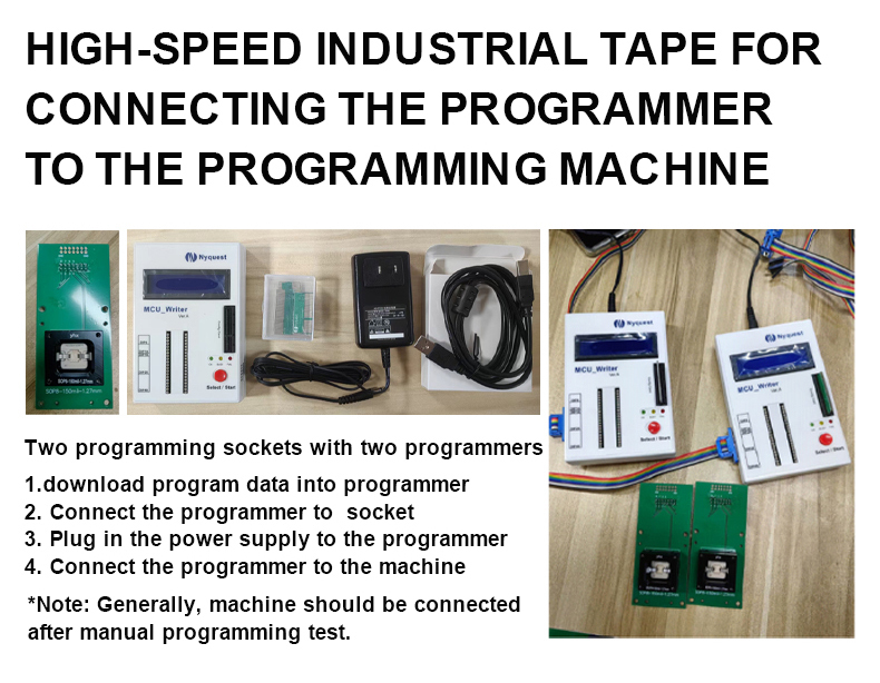 Compact 12-Station Tape IC Programming Machine | 2500 UPH Reel to Reel Programmer for Flexible SMT Production Lines