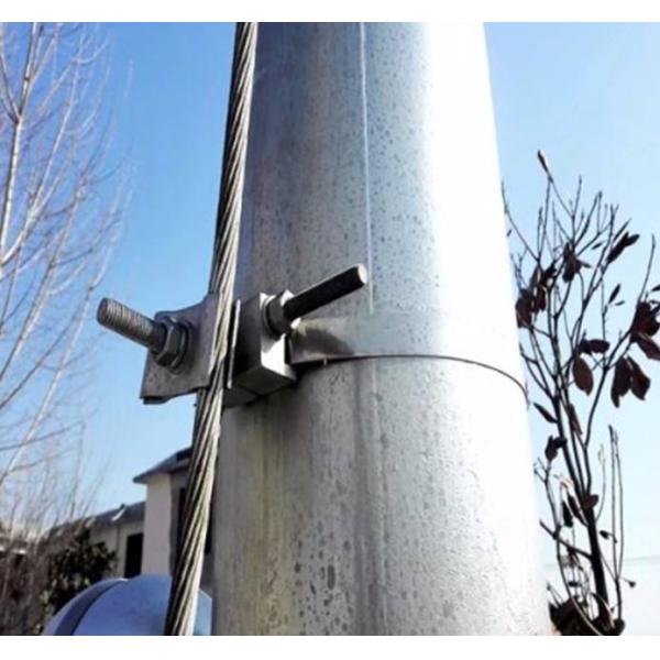 OPGW Shield 70mm2 Pole Down Cable Clamp For Tower
