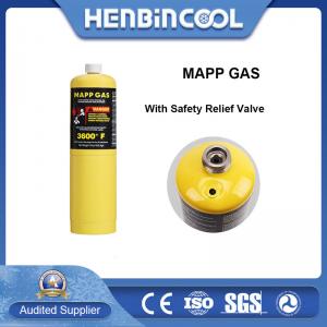 China 14oz MAPP GAS Cylinder 399.7g Map Pro Gas Cylinder Hand Torch Fuel factory
