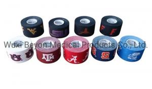 China Thick Thumb Wide Printed Sports Tape Adhesive Cotton  Team Logo Printed factory