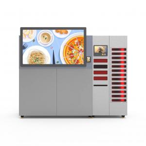 China Automatic LED Hot Food Vending Machine With 49 Inch Touch Screen High Capacity 300 Boxes factory