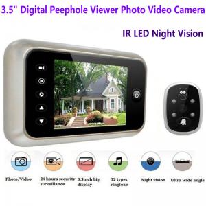 China 3.5 inch Screen Digital Door Peephole Viewer Camera 120 Degree Wide Angle Video Doorbell Phone Door Eye IR Night Vision on sale