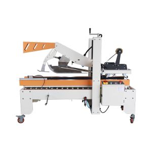 China Chemical Carton Sealer Machine 220V / 50Hz Power Supply Case Sealing Equipment on sale