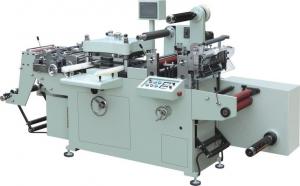 China Label Flat Bed Die Cutting Machine With Hole Puch Hot Stamping Lamination factory