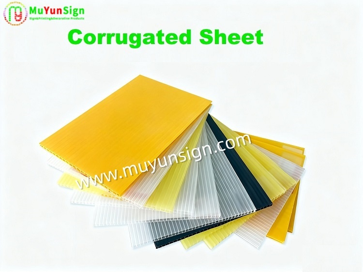 Printable Polypropylene Corrugated Sheet Structural Strength Light Weight Plastic Sheet For Packing