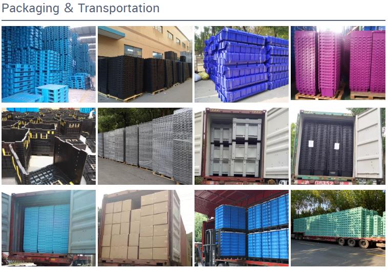 Durable Blue Flat Plastic Pallets Virgin PP Injection Moulded Pallets